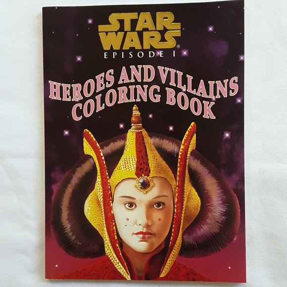 Star Wars Episode 1 Heroes and Villains Coloring Book 1999 Random House … - Picture 1 of 11